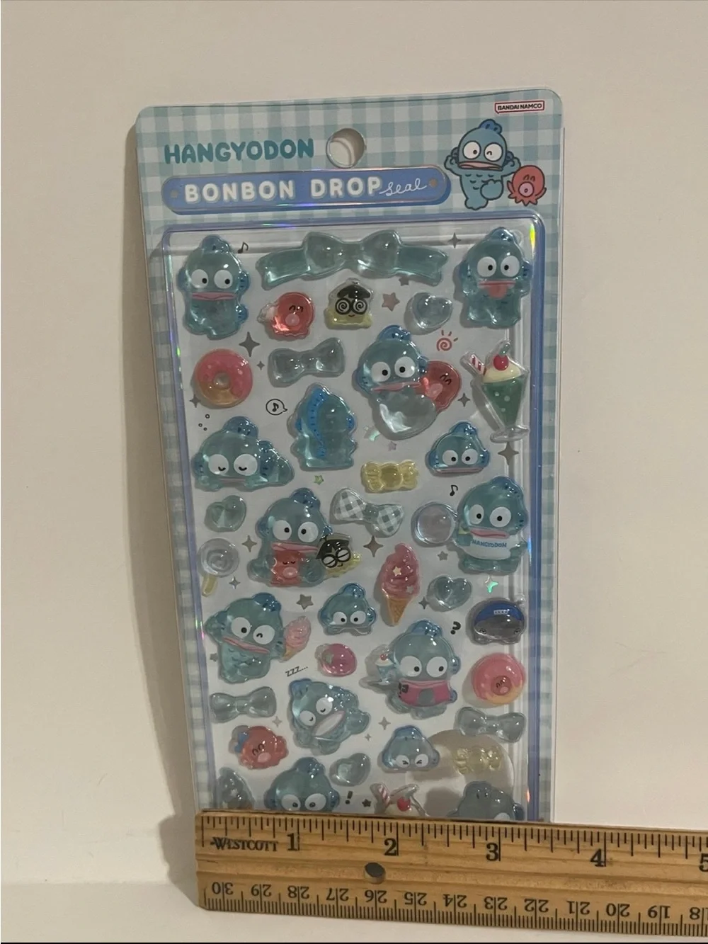 Sanrio Characters Bonbon Drop Hangyodon Bubble Sticker Sheet